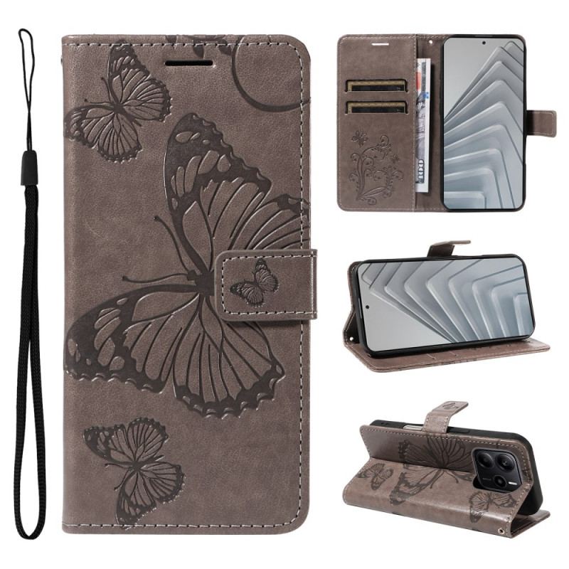 Housse Xiaomi Redmi Note 14 4G Papillons Géants