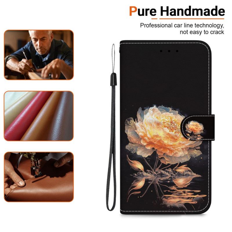 Housse Xiaomi Redmi Note 14 4G Pivoine Orange