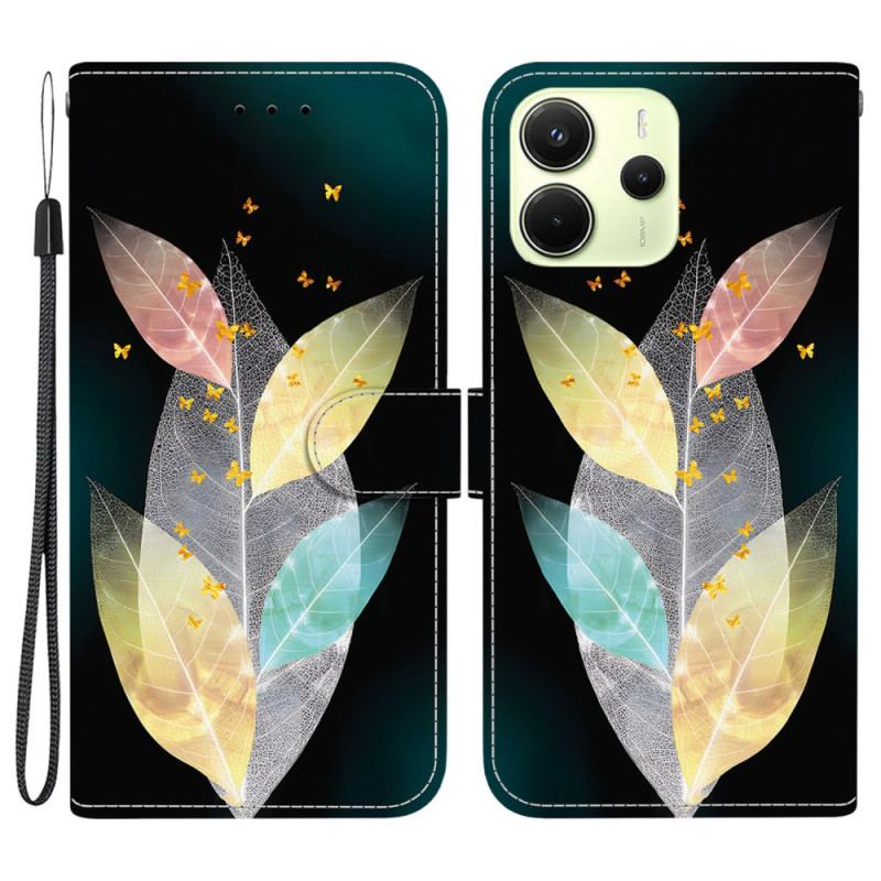 Housse Xiaomi Redmi Note 14 4G Plumes Colorées