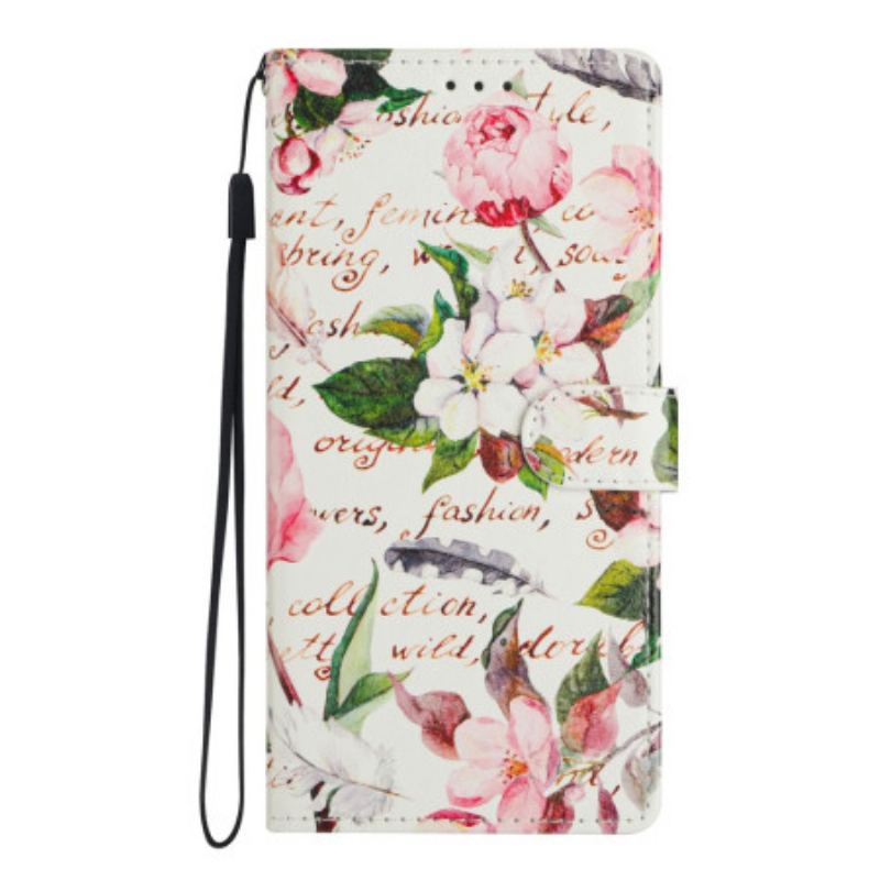 Housse Xiaomi Redmi Note 14 4G Poème Floral