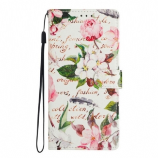 Housse Xiaomi Redmi Note 14 4G Poème Floral