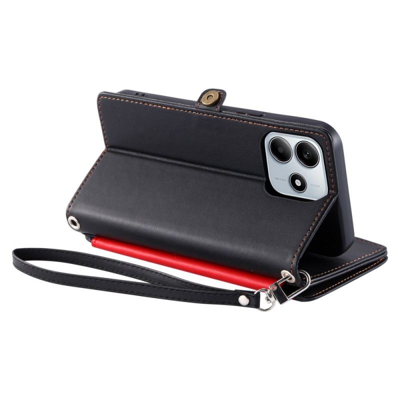 Housse Xiaomi Redmi Note 14 4G Portefeuille 8 Porte-Cartes