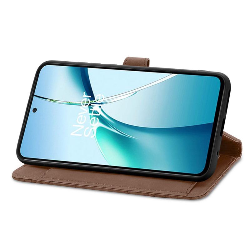 Housse Xiaomi Redmi Note 14 4G Portefeuille Dentelle avec Fermeture Éclair