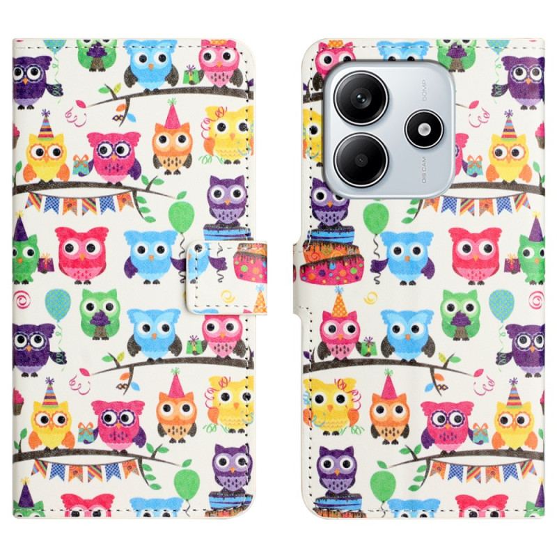 Housse Xiaomi Redmi Note 14 4G Tribu de Hiboux