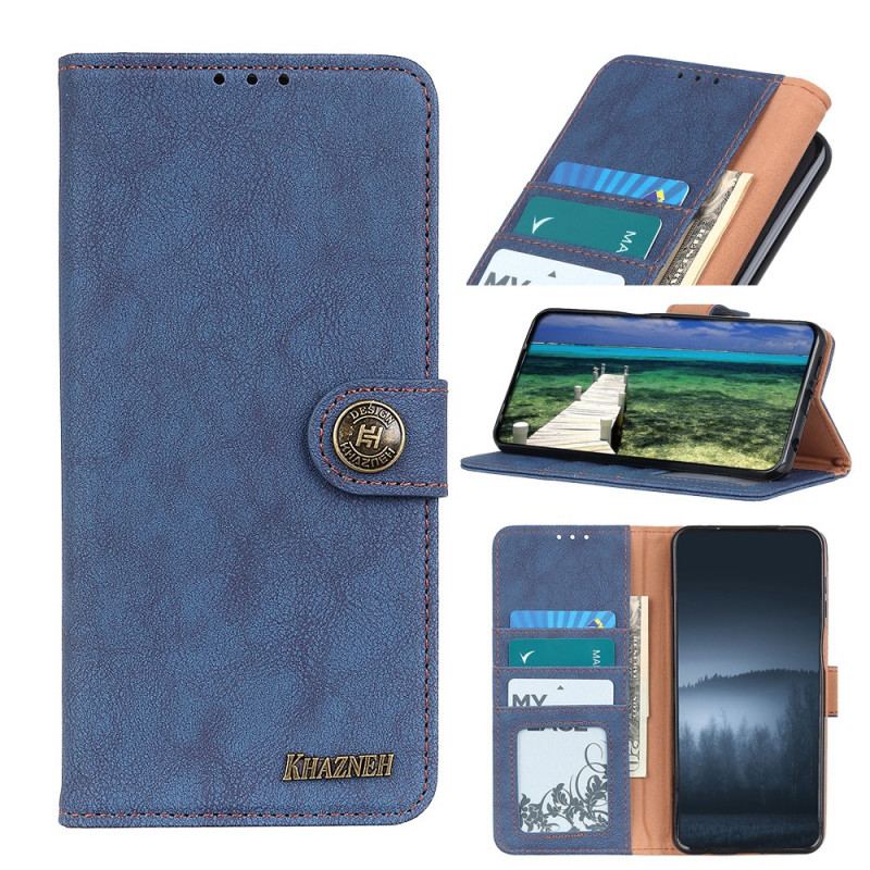 Housse Sony Xperia Pro-I Cuir Fendu Rétro KHAZNEH
