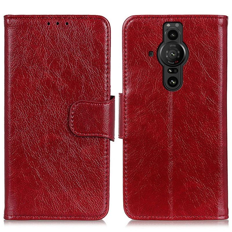 Housse Sony Xperia Pro-I Cuir Nappa Fendu