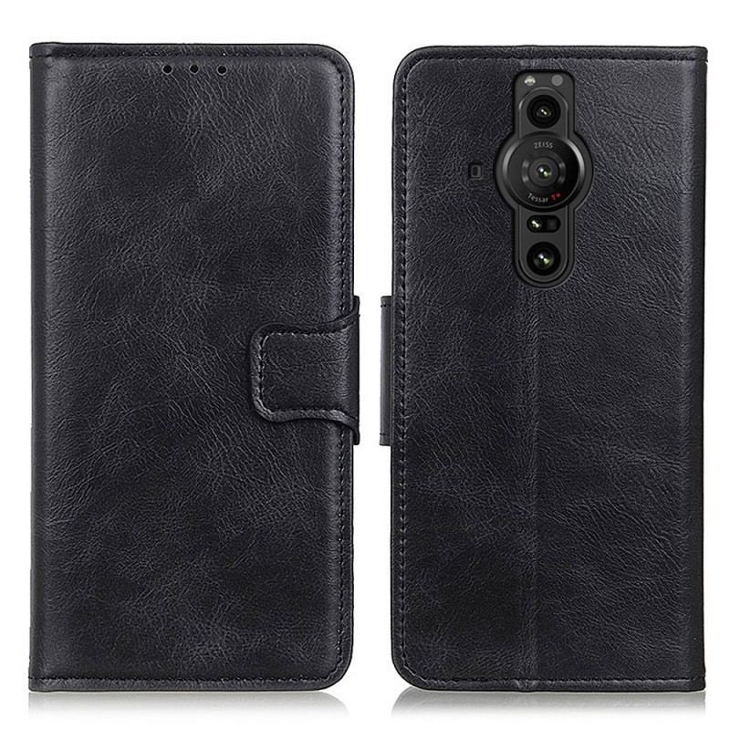 Housse Sony Xperia Pro-I Effet Cuir Fermoir Réversible