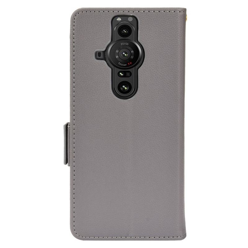 Housse Sony Xperia Pro-I Effet Cuir Litchi Premium