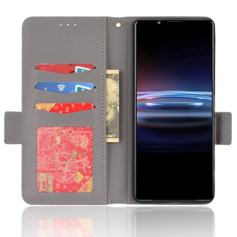 Housse Sony Xperia Pro-I Effet Cuir Litchi Premium