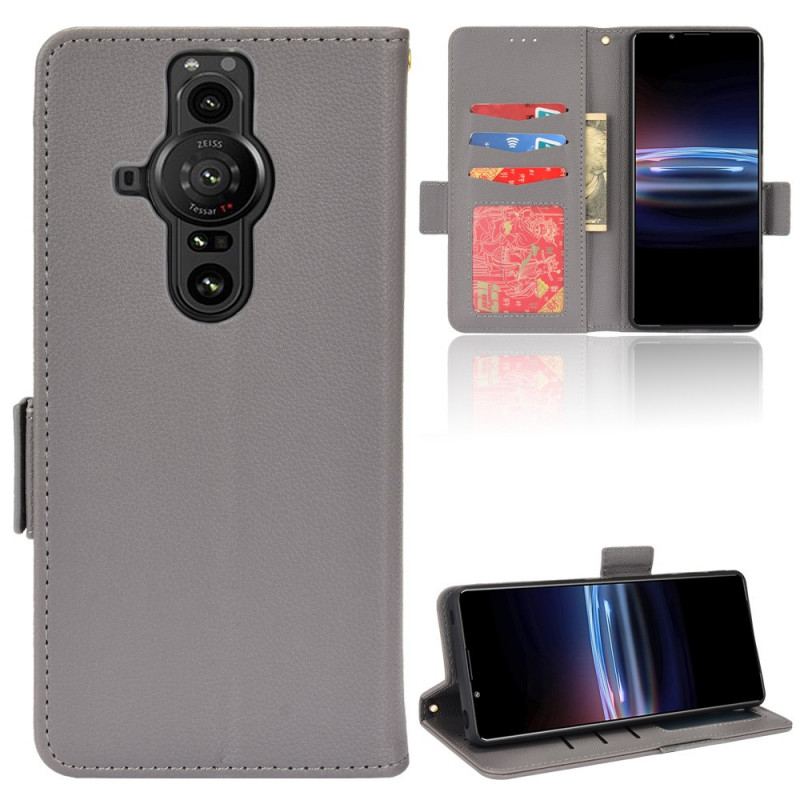 Housse Sony Xperia Pro-I Effet Cuir Litchi Premium