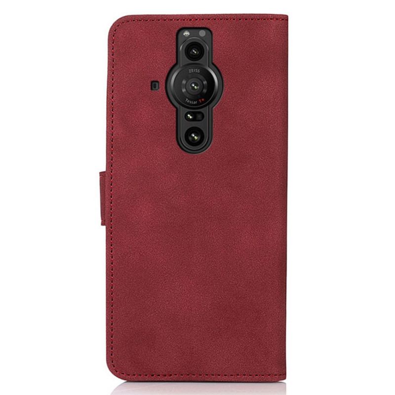 Housse Sony Xperia Pro-I Effet Cuir Texturé KHAZNEH