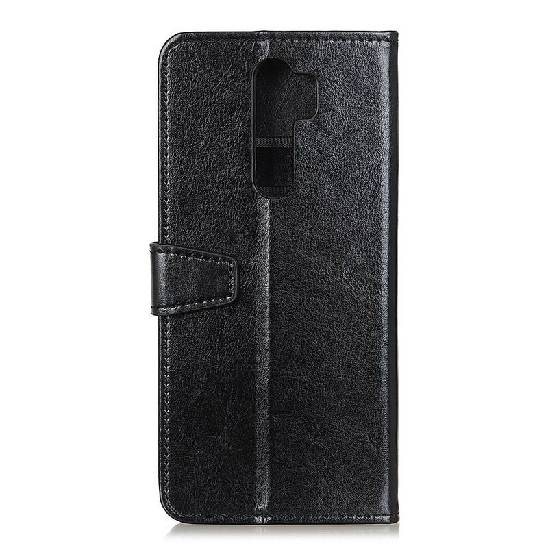Housse Xiaomi Redmi 9 Effet Cuir Brillant Simple
