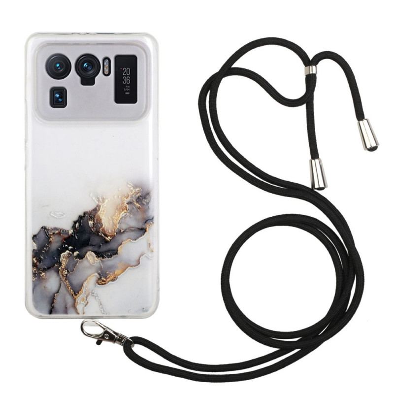 Coque Xiaomi Mi 11 Ultra à Cordon Marbre