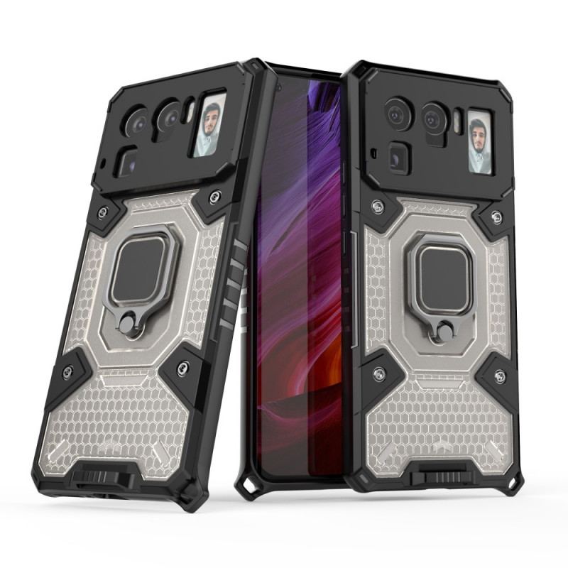 Coque Xiaomi Mi 11 Ultra Nid d'Abeille avec Anneau