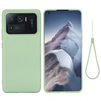 Coque Xiaomi Mi 11 Ultra Silicone Liquide Avec Lanière