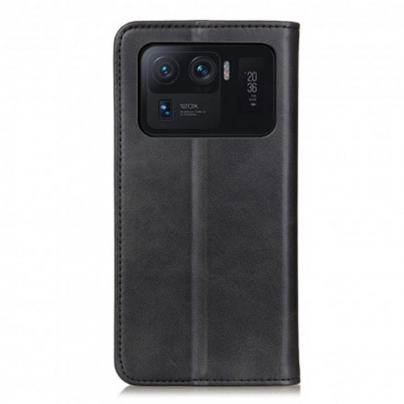 Flip Cover Xiaomi Mi 11 Ultra Cuir Fendu Mat
