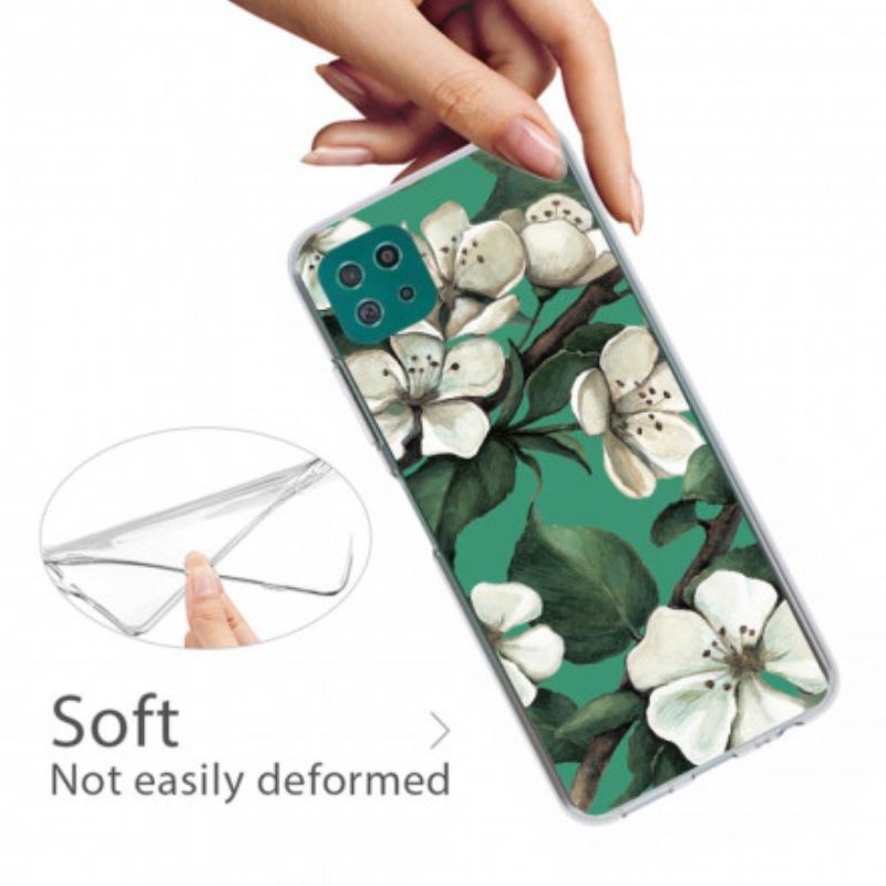 Coque Samsung Galaxy A22 5G Fleur Colorée