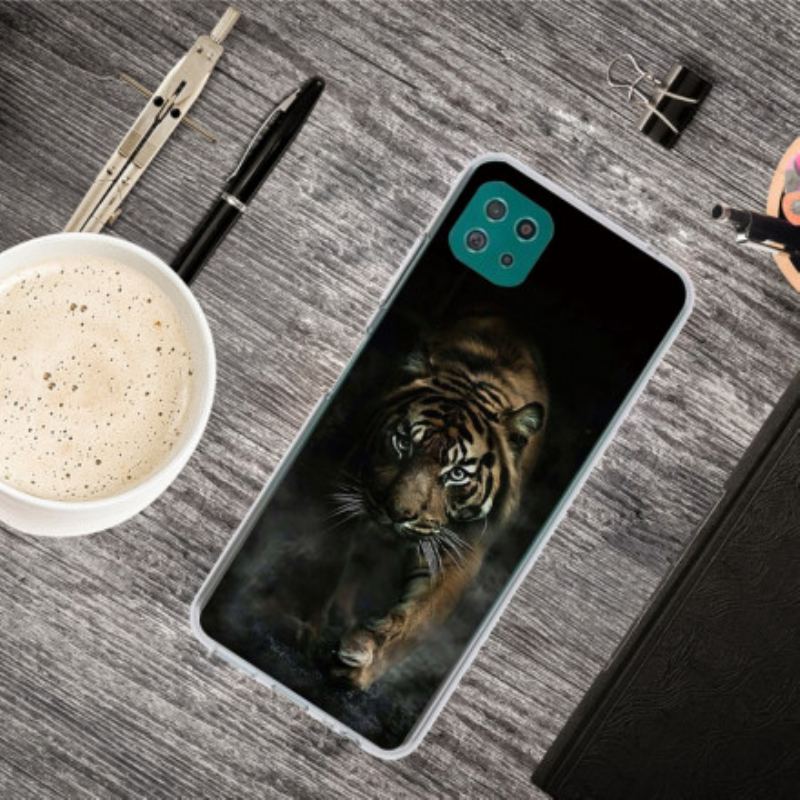Coque Samsung Galaxy A22 5G Flexible Tigre