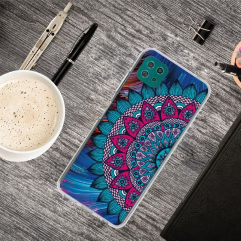 Coque Samsung Galaxy A22 5G Mandala Coloré