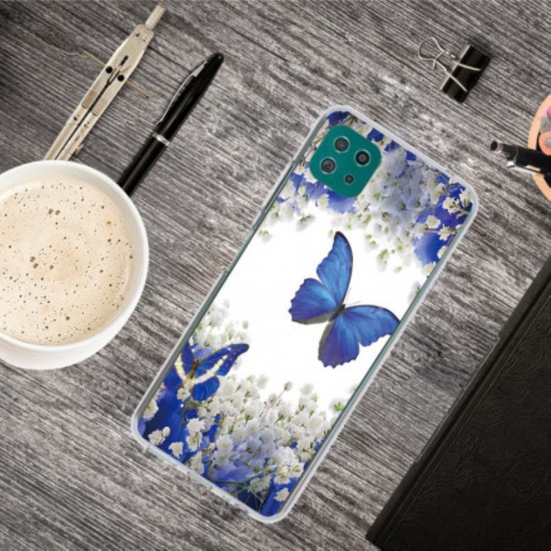Coque Samsung Galaxy A22 5G Papillons Design