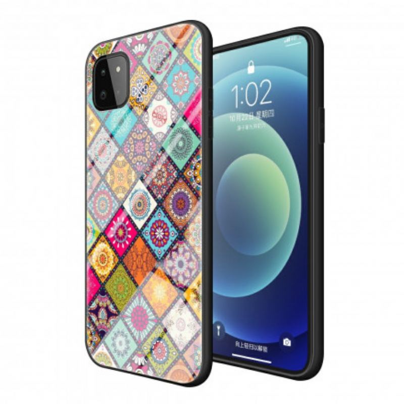Coque Samsung Galaxy A22 5G Support Magnétique Patchwork