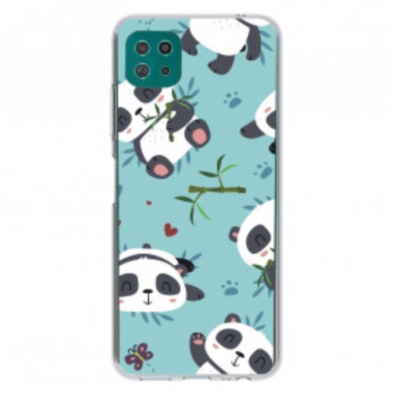Coque Samsung Galaxy A22 5G Tas de Pandas