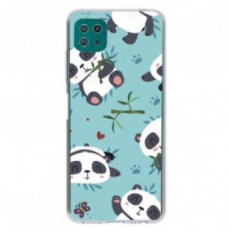 Coque Samsung Galaxy A22 5G Tas de Pandas