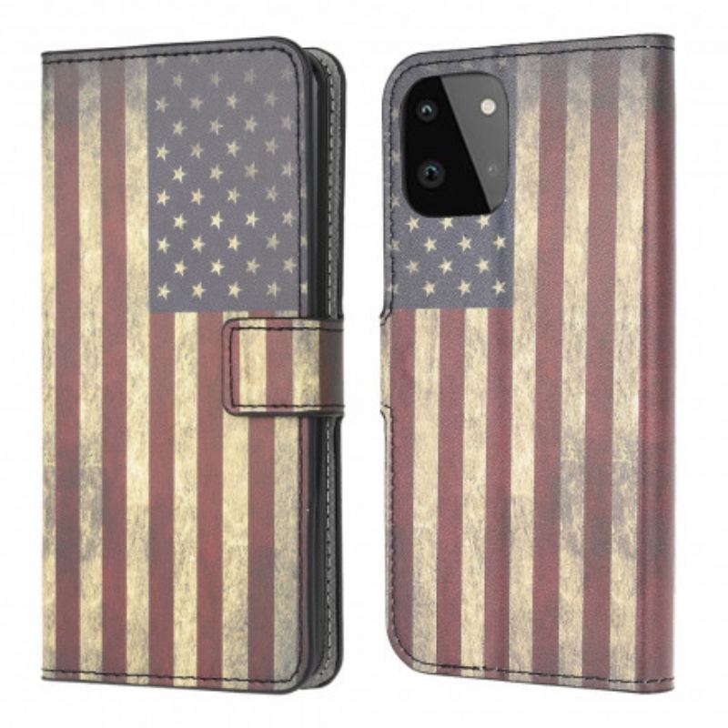 Housse Samsung Galaxy A22 5G Drapeau Américain