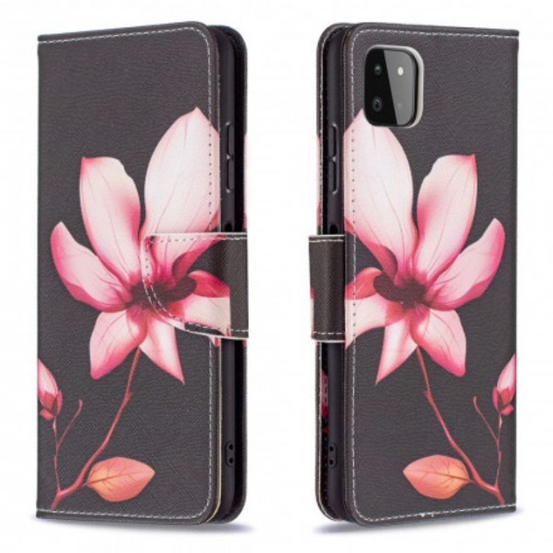 Housse Samsung Galaxy A22 5G Fleur Rose