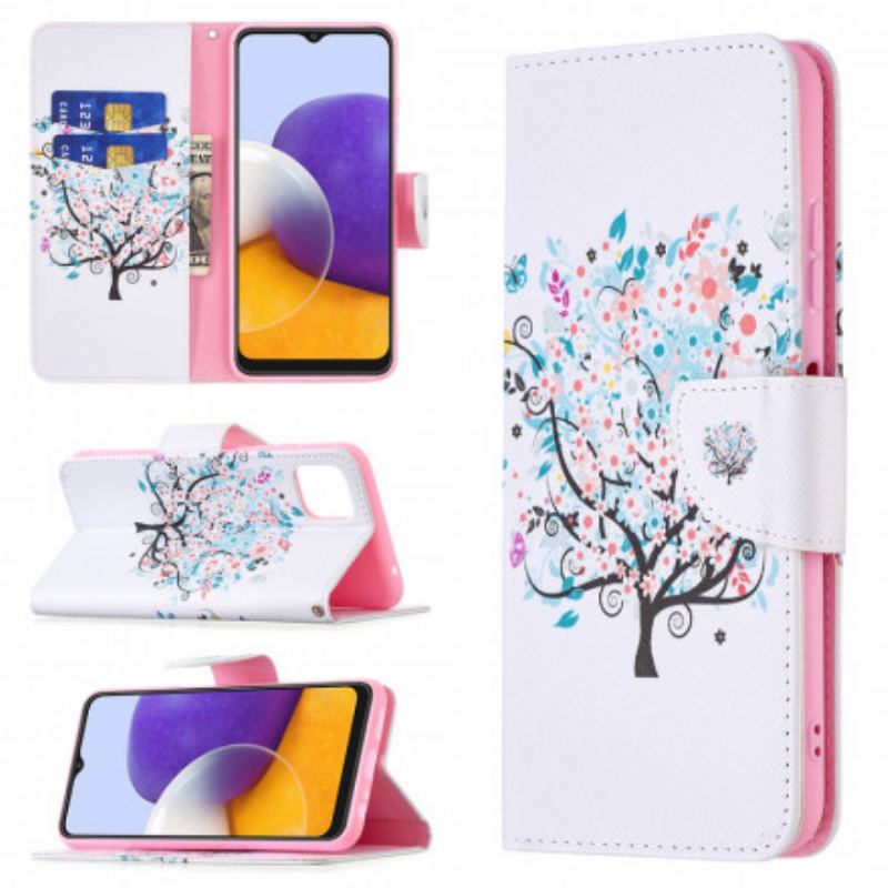 Housse Samsung Galaxy A22 5G Flowered Tree