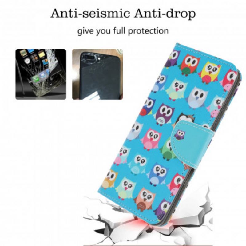 Housse Samsung Galaxy A22 5G Multiples Hiboux