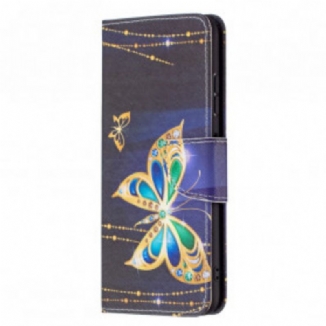 Housse Samsung Galaxy A22 5G Papillons Rois
