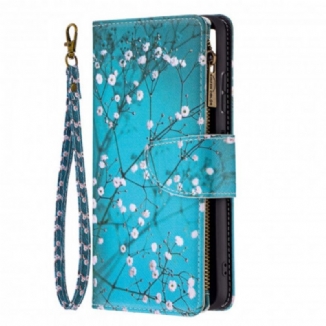 Housse Samsung Galaxy A22 5G Poche Zippée Arbre