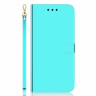 Housse Samsung Galaxy A22 5G Simili Cuir Couverture MIroir