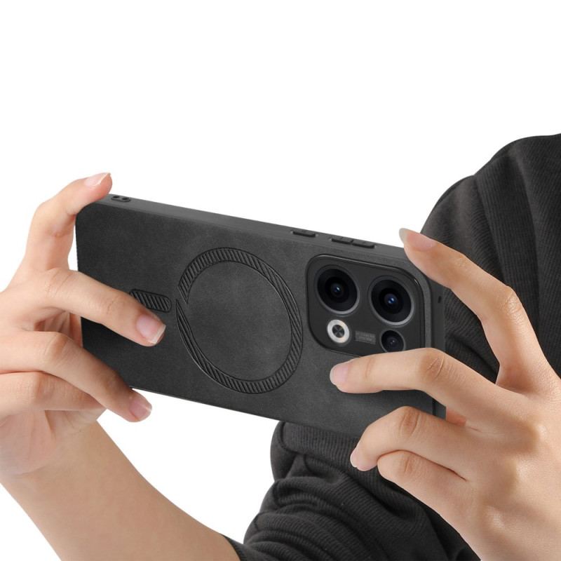 Coque Oppo Reno 13 5G Compatible MagSafe Effet Cuir