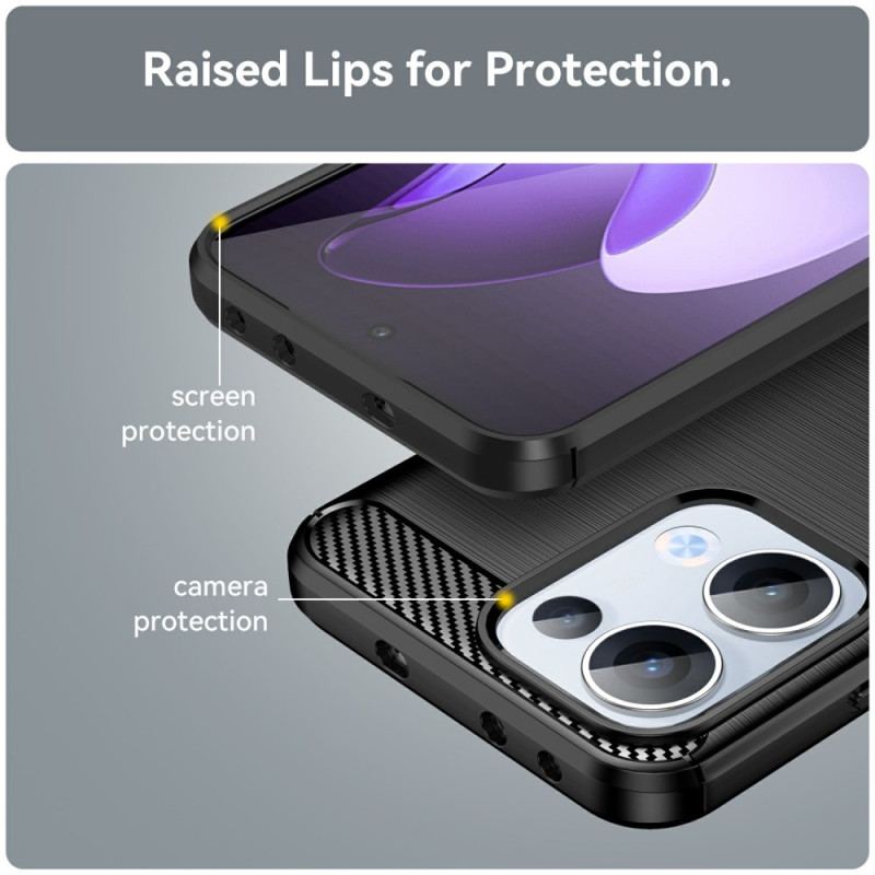 Coque Oppo Reno 13 5G Fibre Carbone Brossée