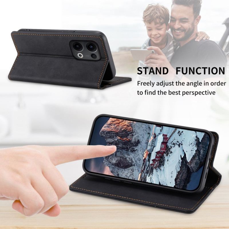 Flip Cover Oppo Reno 13 5G Portefeuille Vintage RFID