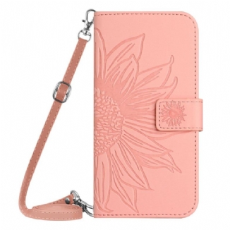 Housse Oppo Reno 13 5G Empreinte Tournesol à Bandoulière