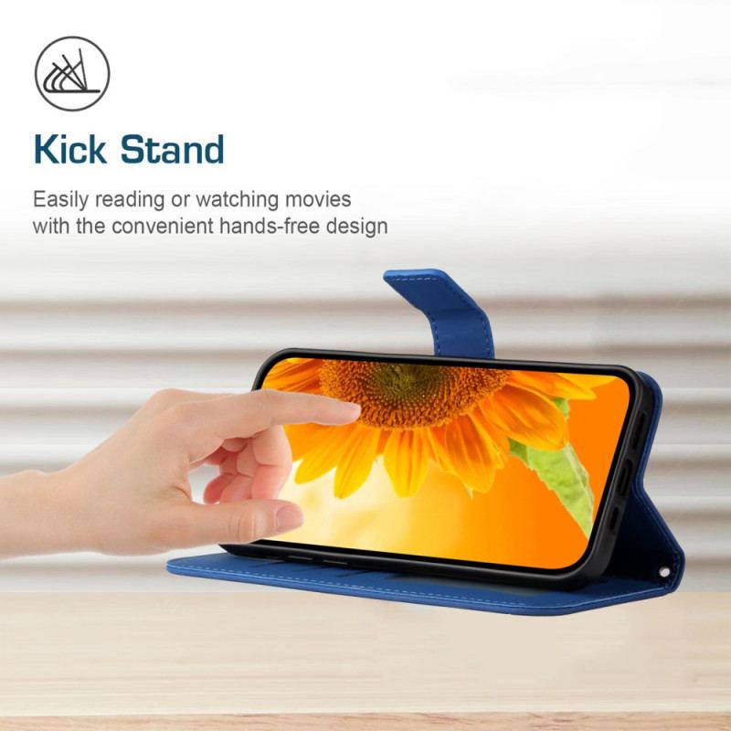 Housse Oppo Reno 13 5G Empreinte Tournesol à Lanière