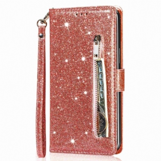 Housse Xiaomi 13 Style Portefeuille à Paillettes