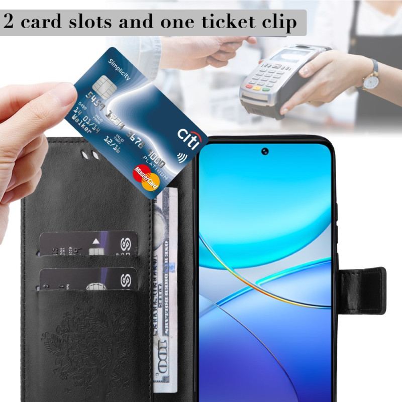 Housse Vivo V40 SE 5G Arbre et Chat