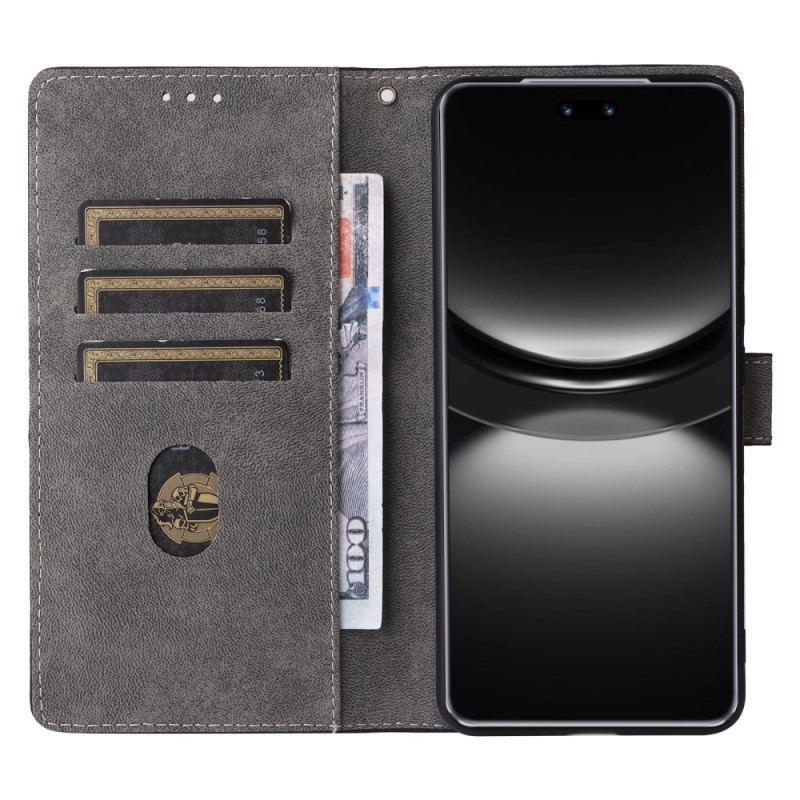 Housse Huawei Nova 13 5G Portefeuille Effet Daim RFID