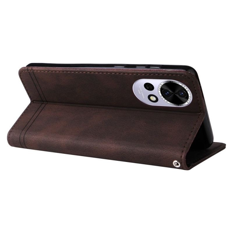 Housse Huawei Nova 13 Vintage Rivet et Lanière