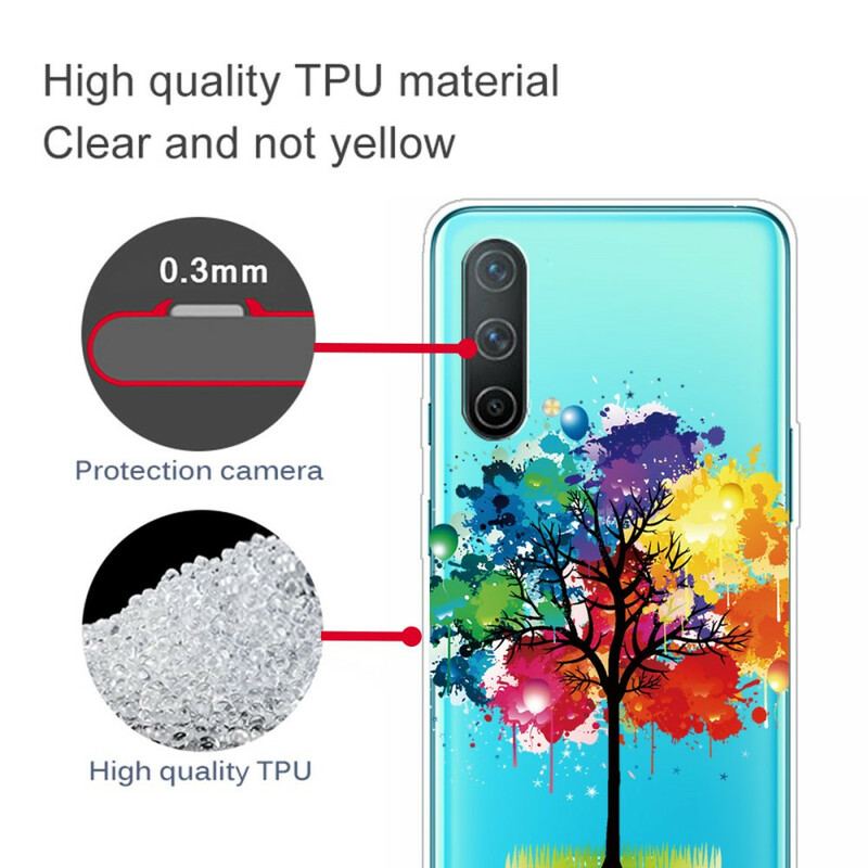 Coque OnePlus Nord CE 5G Transparente Arbre Aquarelle