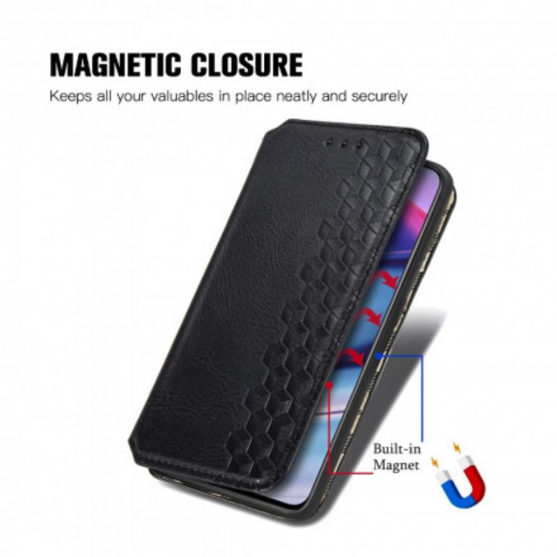 Flip Cover OnePlus Nord CE 5G Effet Cuir Texture Diamant