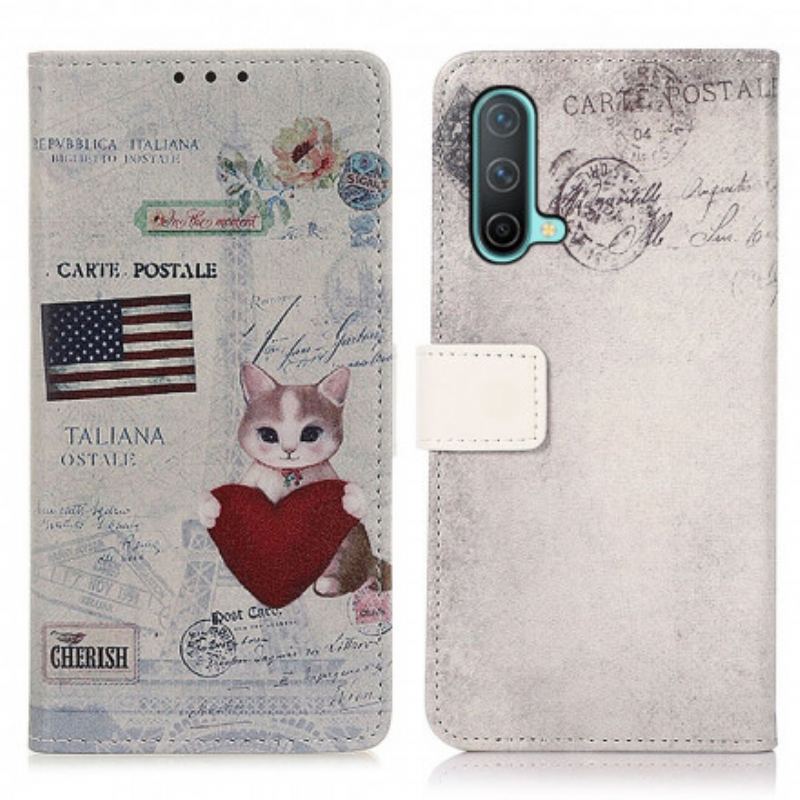 Housse OnePlus Nord CE 5G Chat Voyageur