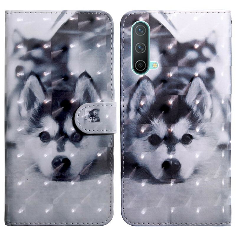 Housse OnePlus Nord CE 5G Chien Noir et Blanc