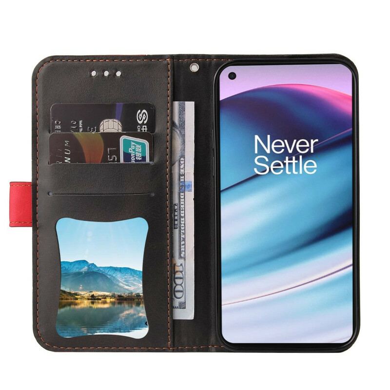 Housse OnePlus Nord CE 5G Simili Cuir Bicolore Coloré