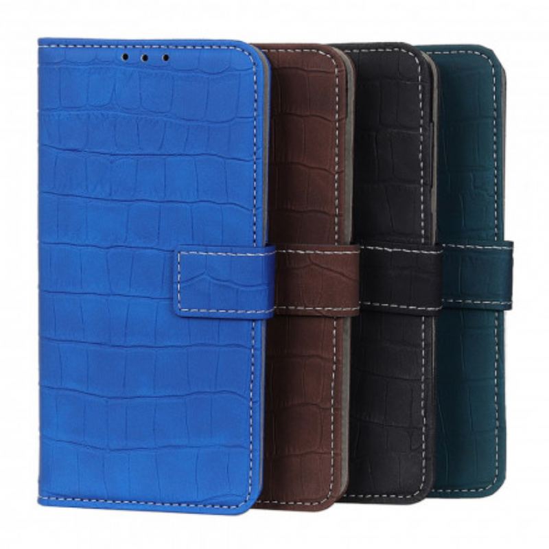 Housse OnePlus Nord CE 5G Style Peau de Crocodile Vintage