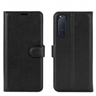 Housse Sony Xperia 5 II Simili Cuir Classique